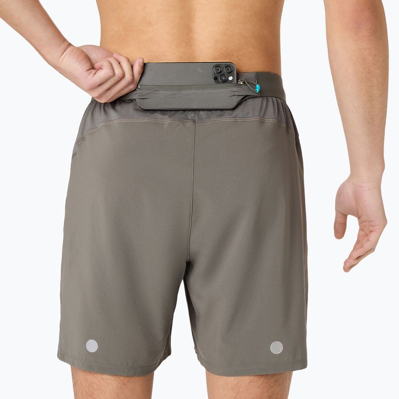 Pánské běžecké šortky Asics Road 2-N-1 7In Short Truffle Grey 5