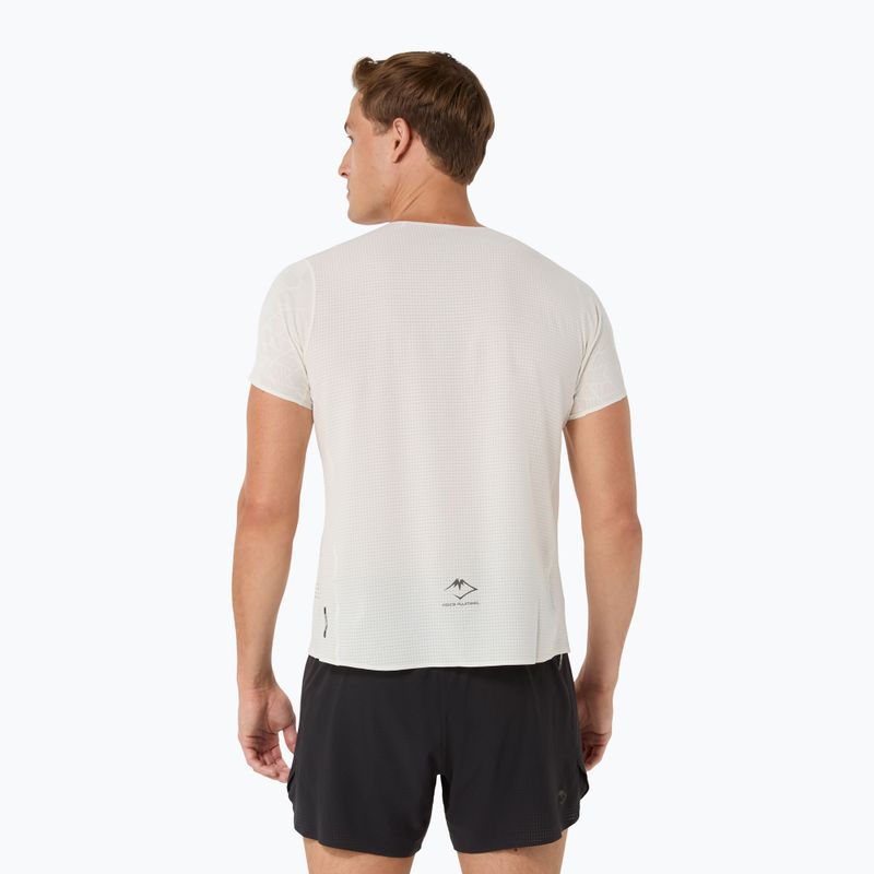 Pánská běžecká tričko ASICS Fujitrail Elite Graphic krémové 3