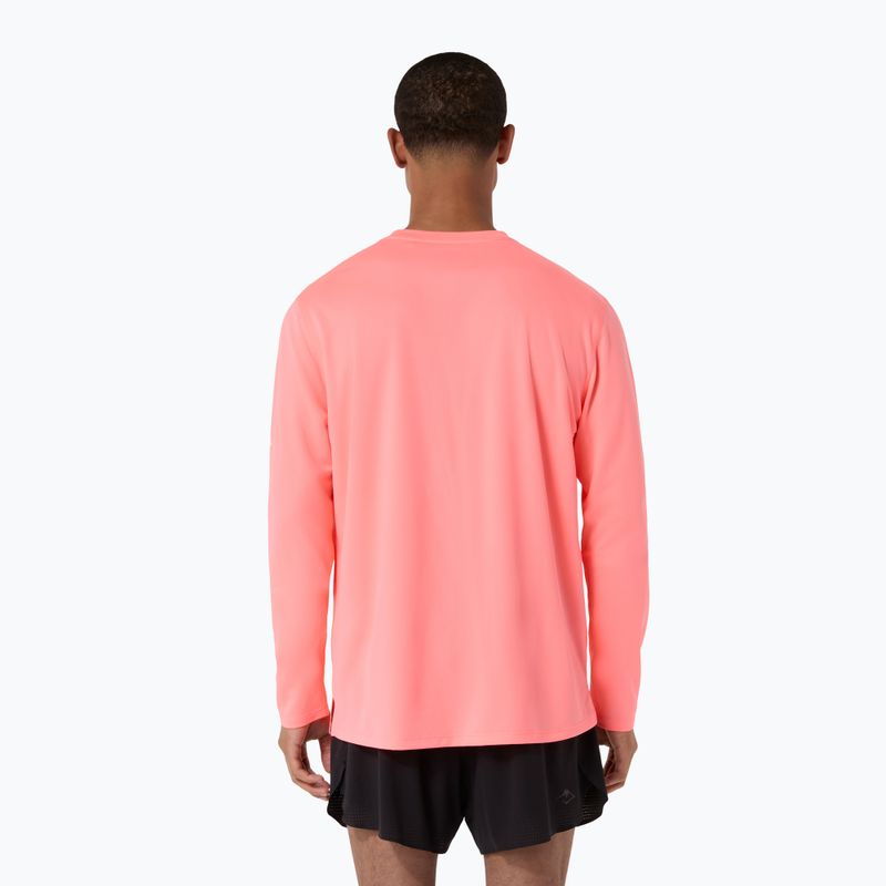 Pánské běžecké tričko Longsleeve Asics Fujitrail Logo Ls Top Sun Coral 3