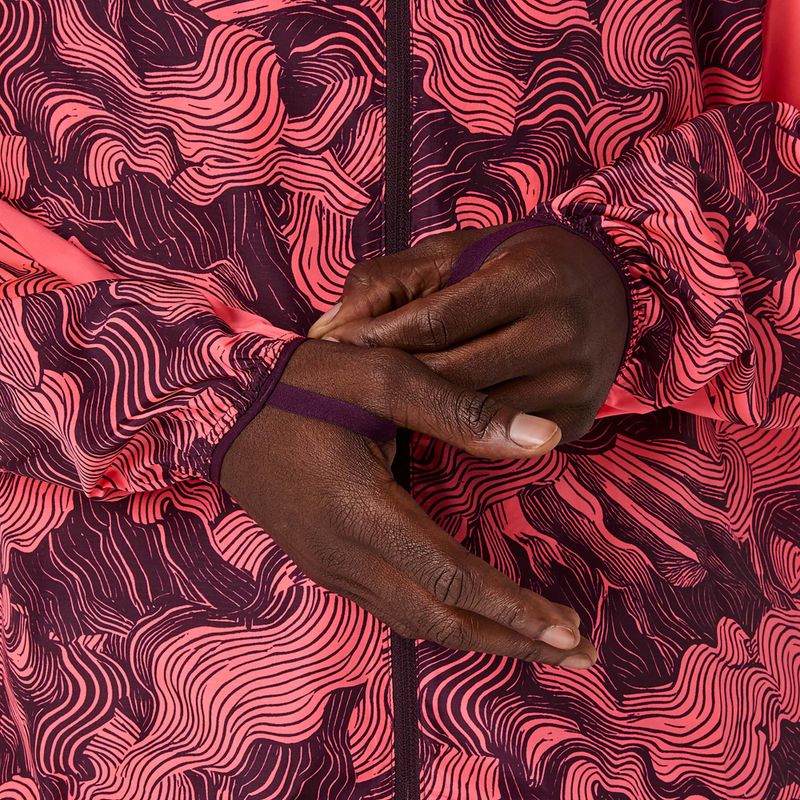 Pánská běžecká bunda Asics Fujitrail Packable Jacket blazing coral/dark aubergine 7