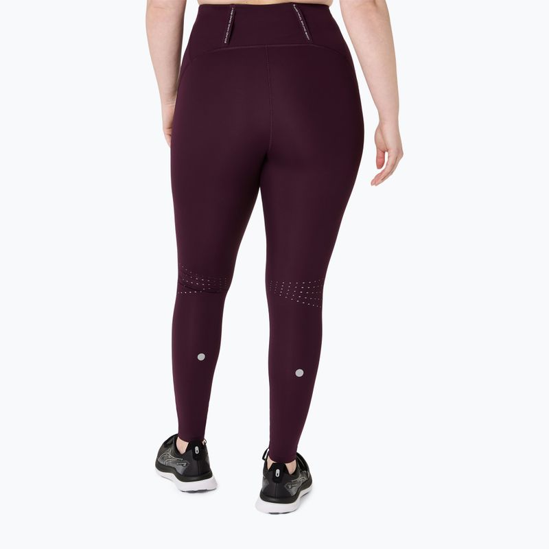 Dámské běžecké legíny ASICS Road High Waist Tight dark aubergine 3