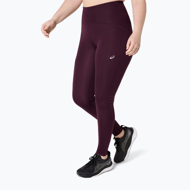 Dámské běžecké legíny ASICS Road High Waist Tight dark aubergine 4