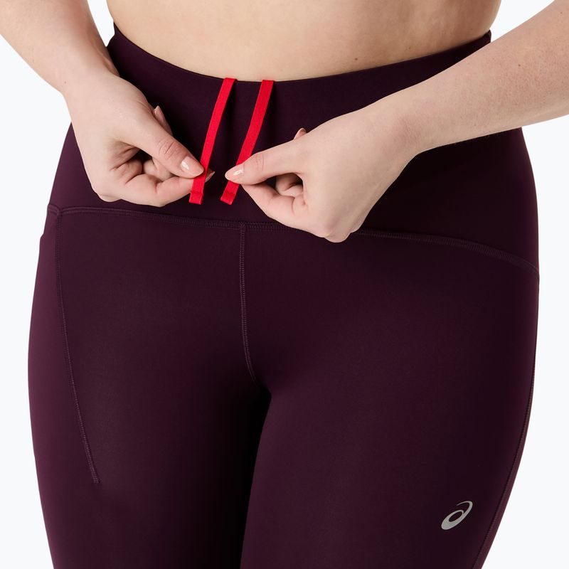 Dámské běžecké legíny ASICS Road High Waist Tight dark aubergine 6