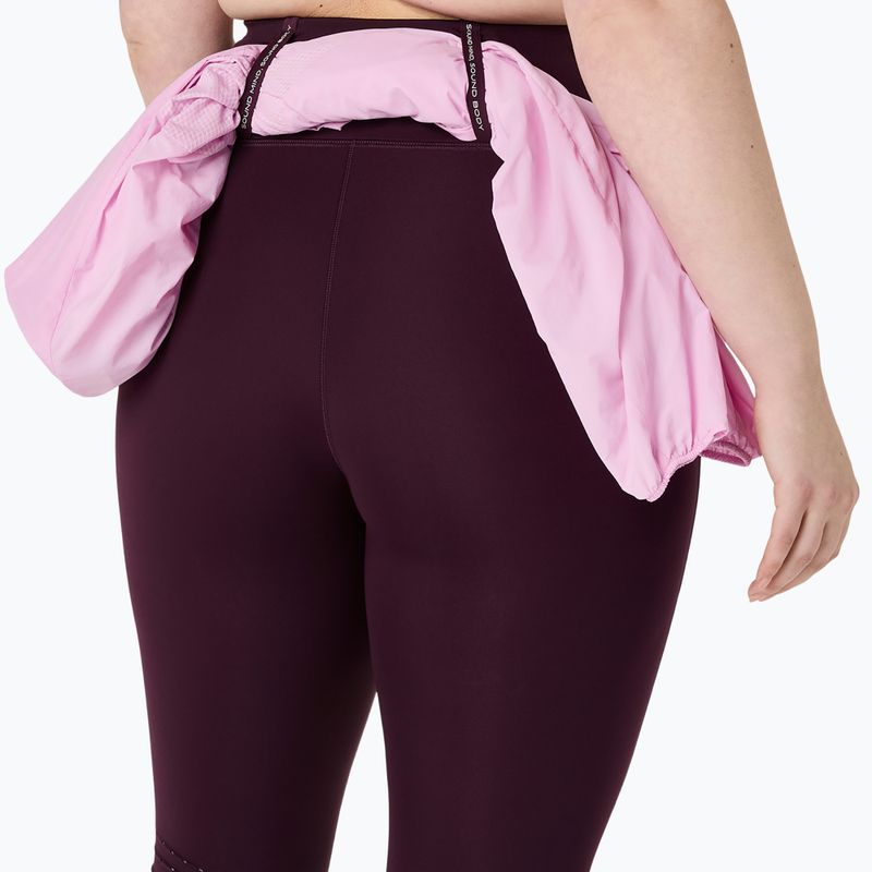 Dámské běžecké legíny ASICS Road High Waist Tight dark aubergine 7