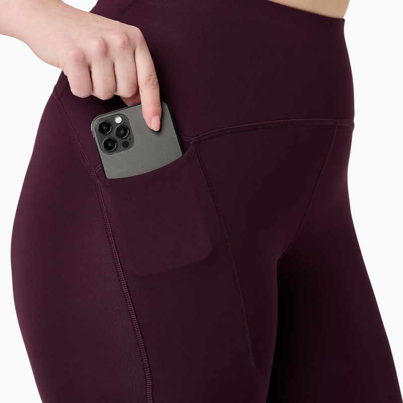 Dámské běžecké legíny ASICS Road High Waist Tight dark aubergine 8