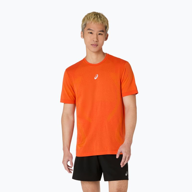 Pánské běžecké tričko ASICS Road Seamless Top energy orange