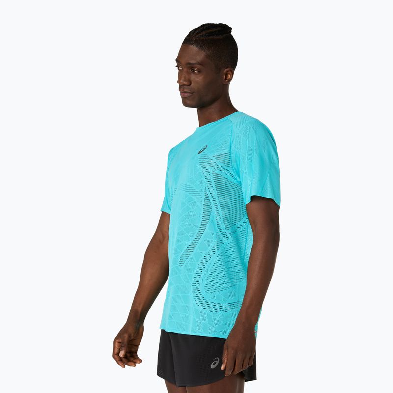 Pánské běžecké tričko ASICS Metarun Top energy aqua 4
