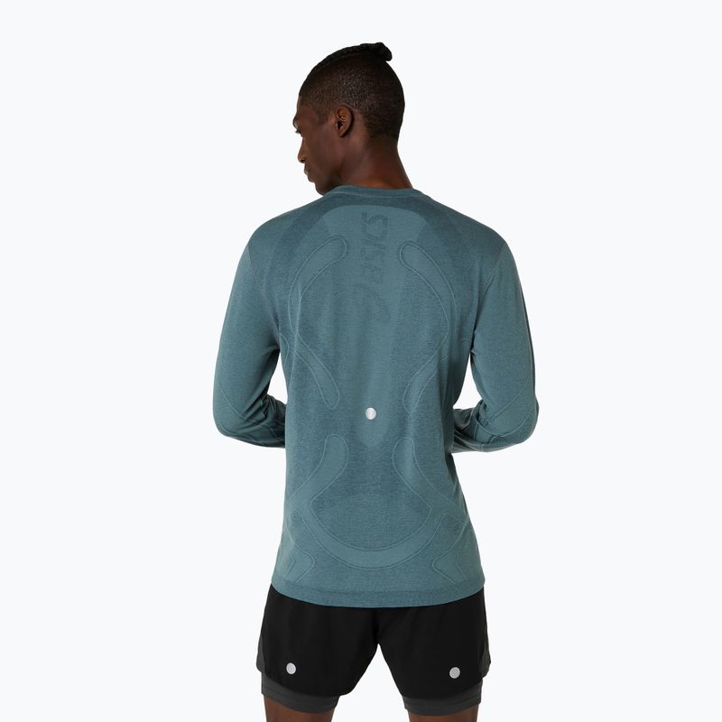 Pánský běžecký longsleeve ASICS Road Seamless foggy teal 3