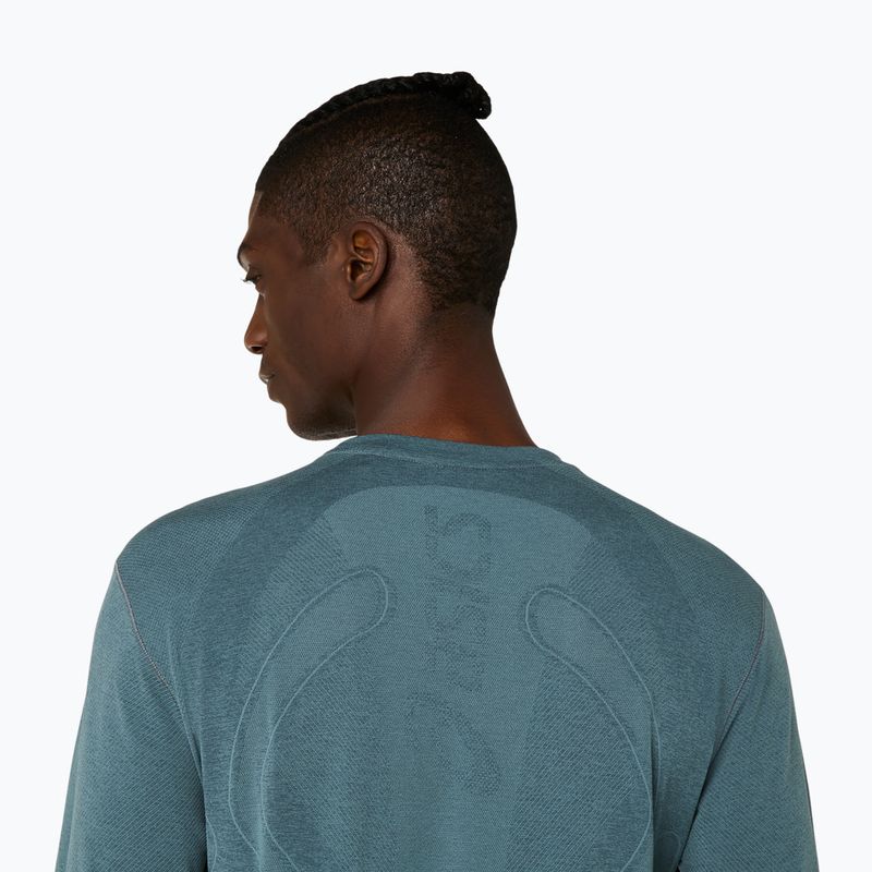 Pánský běžecký longsleeve ASICS Road Seamless foggy teal 6