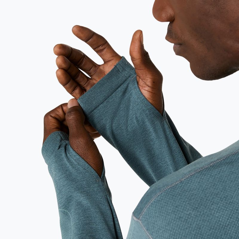 Pánský běžecký longsleeve ASICS Road Seamless foggy teal 7