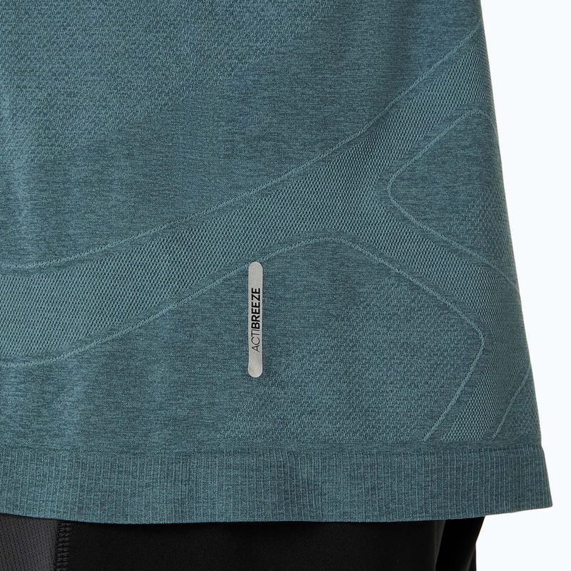 Pánský běžecký longsleeve ASICS Road Seamless foggy teal 8