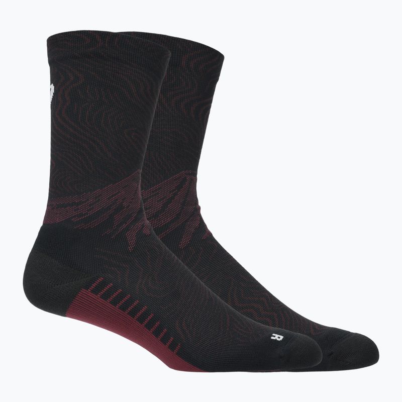 Ponožky ASICS Fujitrail Graphic Crew dark aubergine/black