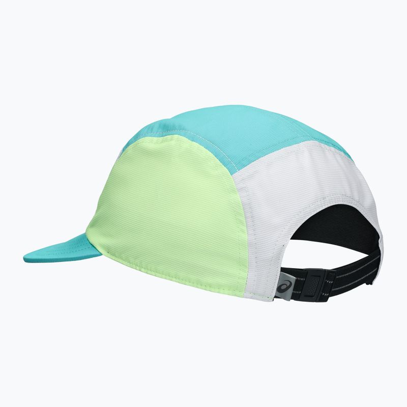 Kšiltovka Asics Performance Running 5 Panel Cap Energy Aqua/White 2