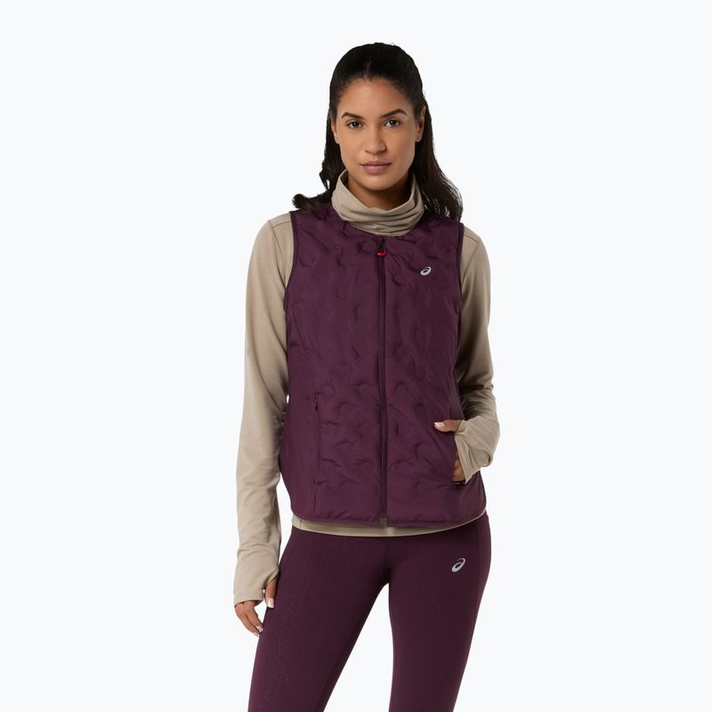 Dámská běžecká vesta Asics Nagino Run Padded Gilet dark aubergine 4