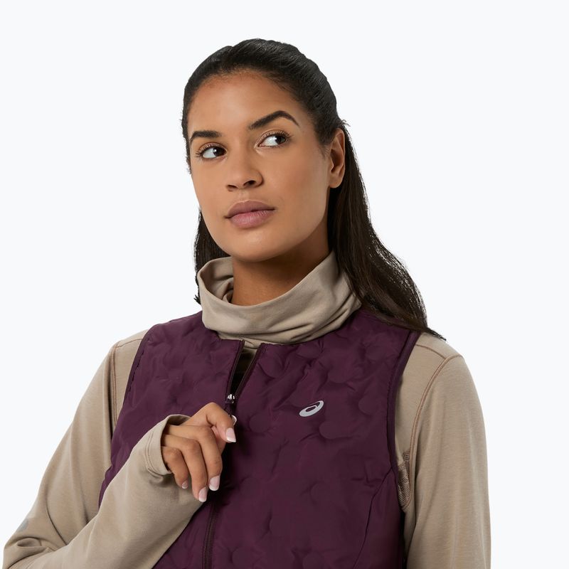 Dámská běžecká vesta Asics Nagino Run Padded Gilet dark aubergine 5