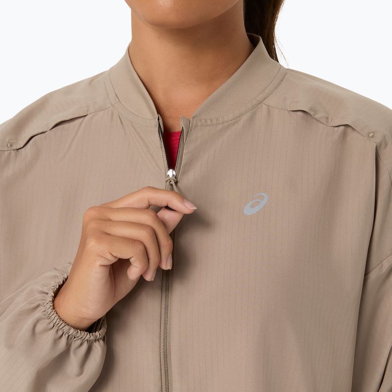 Dámská běžecká bunda ASICS Nagino Run Adjustable Jacket greige 5
