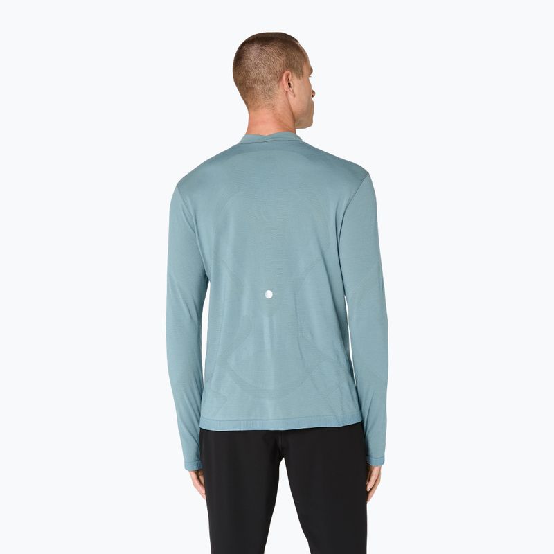 Pánská termo mikina ASICS Road Winter Seamless Top foggy teal 4