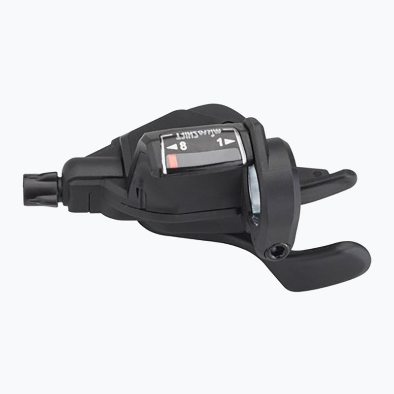 Páka přehazovačky  s optickým indikátorem vpravo + vlevo microSHIFT Mezzo TS39 2x8 Thumb Tap 2
