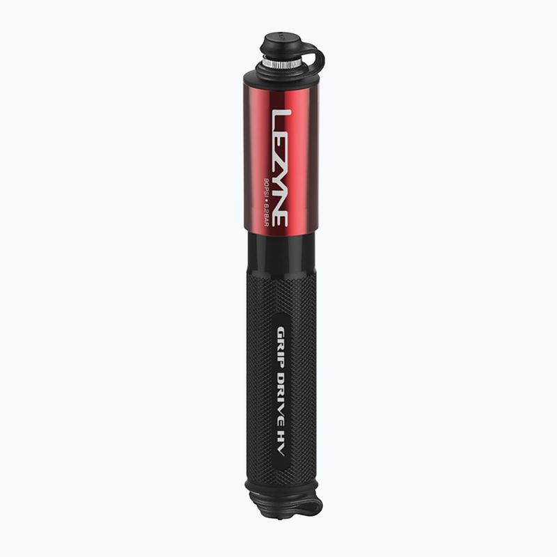 Pumpa na kolo  Lezyne Grip Drive HV S ABS FLEX 90psi red