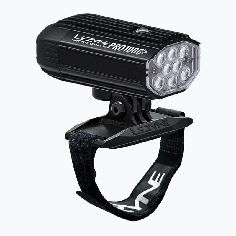 Lezyne Micro Drive Pro 1000+ saténově černé přední světlo na kolo