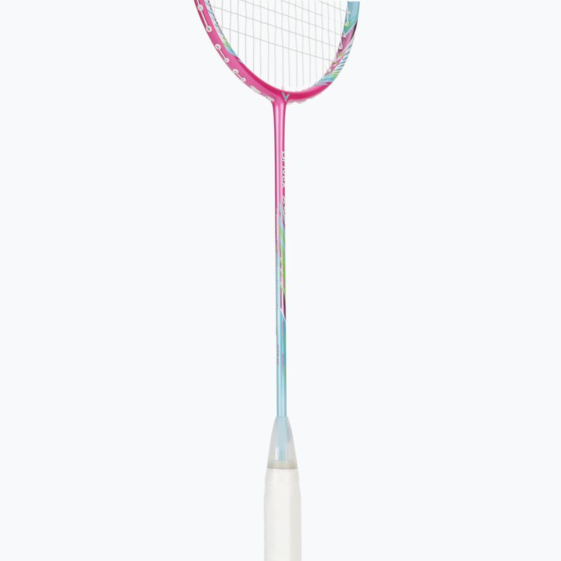 Badmintonová raketa VICTOR DriveX 6SP QM fluorescent rose-red/light blue 4