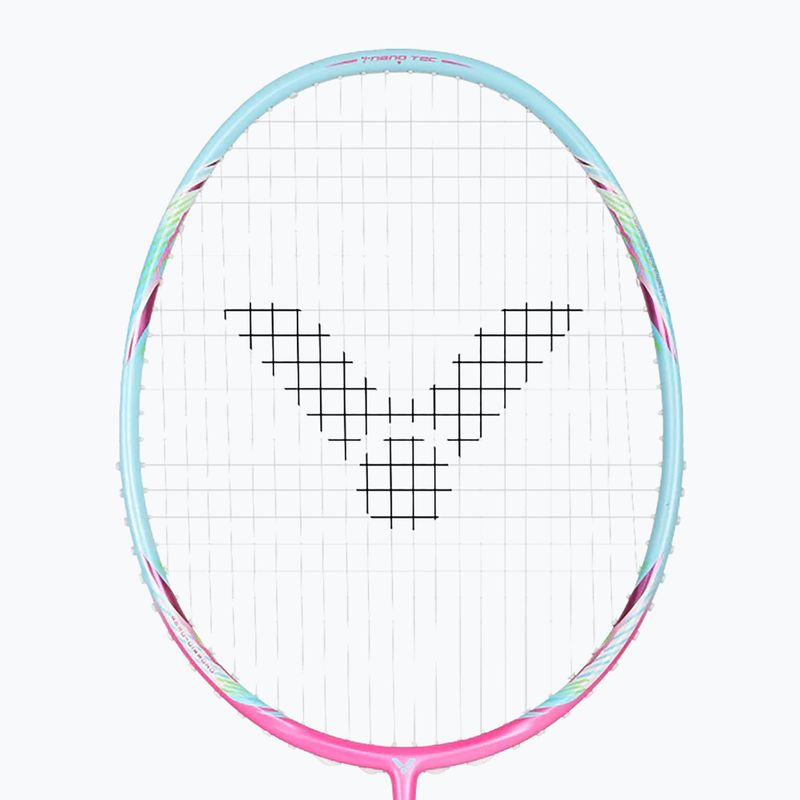 Badmintonová raketa VICTOR DriveX 6SP QM fluorescent rose-red/light blue 2