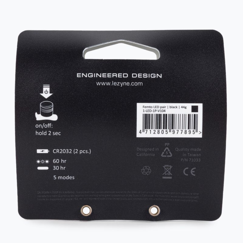 Sada svítilen Lezyne LED FEMTO DRIVE PAIR černá LZN-1-LED-1P-V104 2