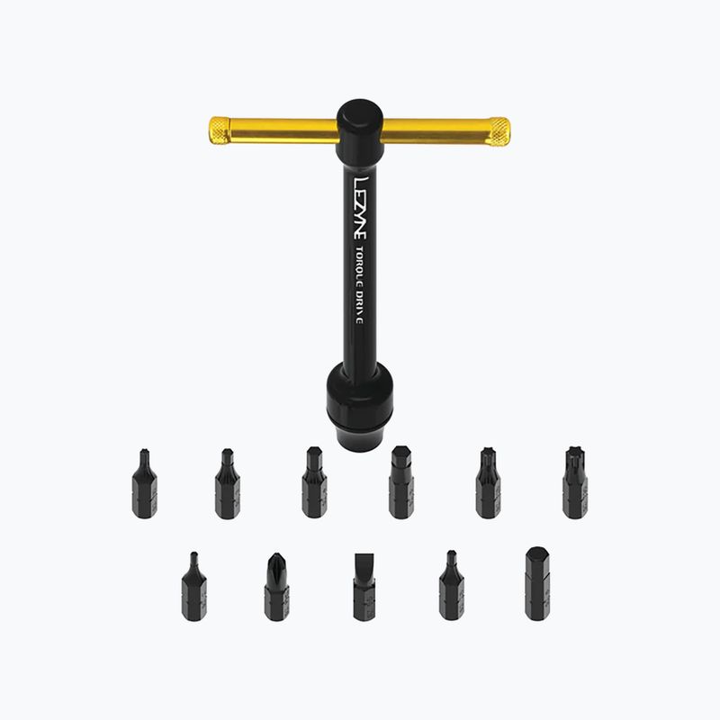 Klíč na kolo Lezyne Torque Drive černo-zlatý 1-MT-TTDR-V104T12 3