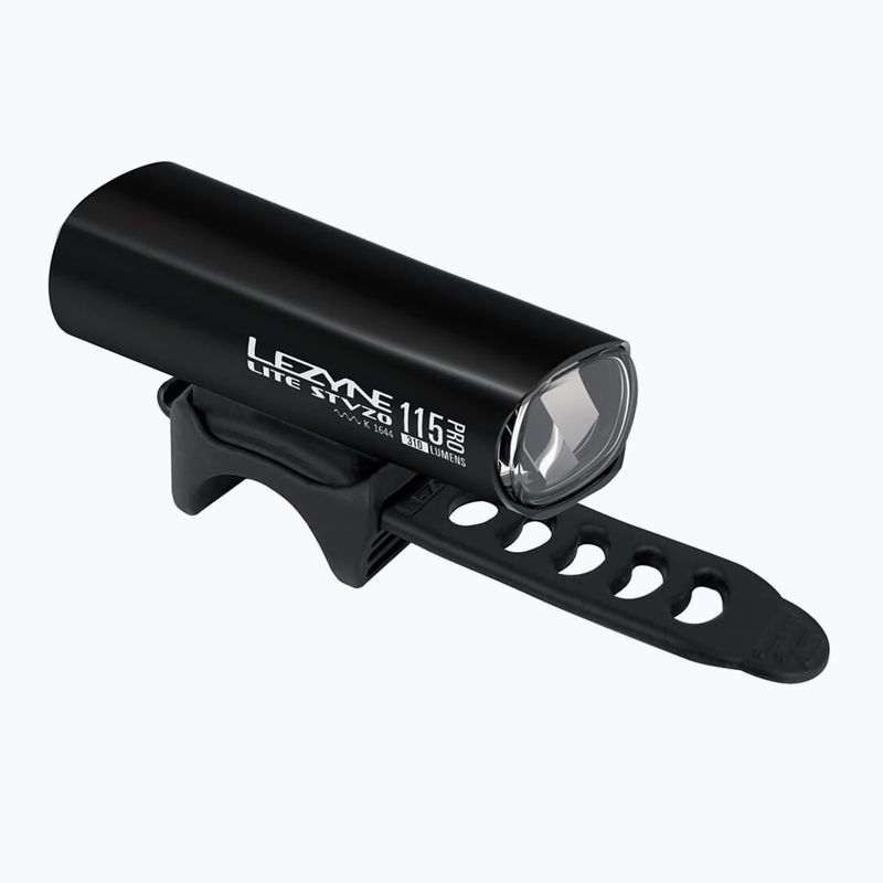 Světlo na kolo přední Lezyne Lite Drive StVZO Pro 115 gloss black
