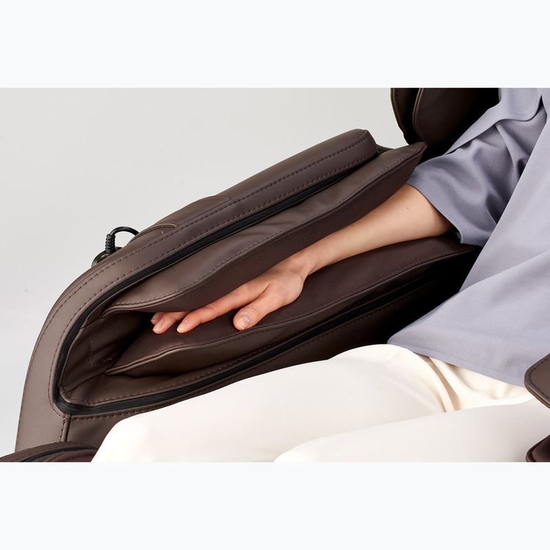 Masážní křeslo SYNCA Hisho hnědé 13