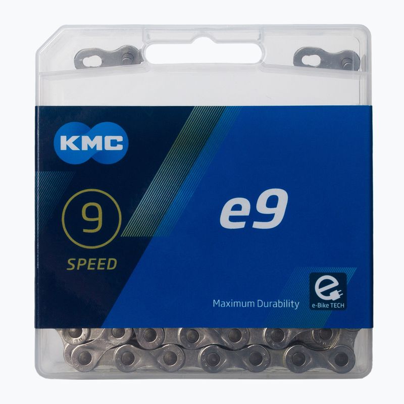 Řetěz KMC e9x122 pro elektrokola stříbrný BE09TNP22