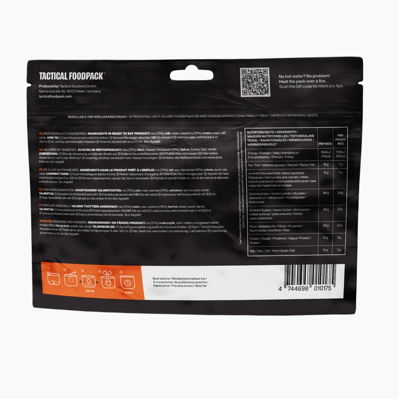 Mrazem sušené potraviny Tactical Foodpack Rice Pudding with Raspberries 90 g 3