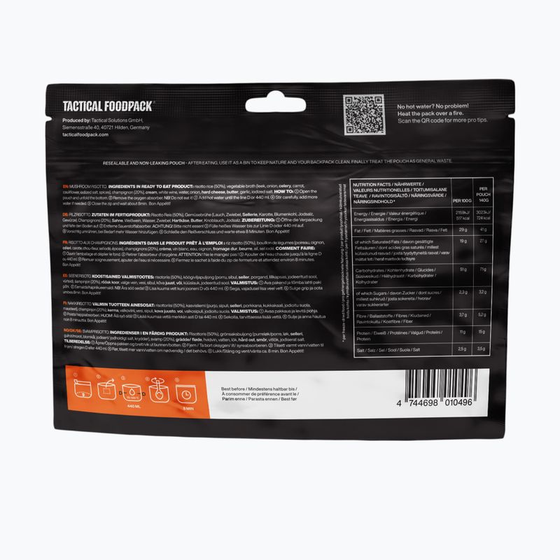 Mrazem sušené potraviny Tactical Foodpack Mushroom Risotto 140 g 3