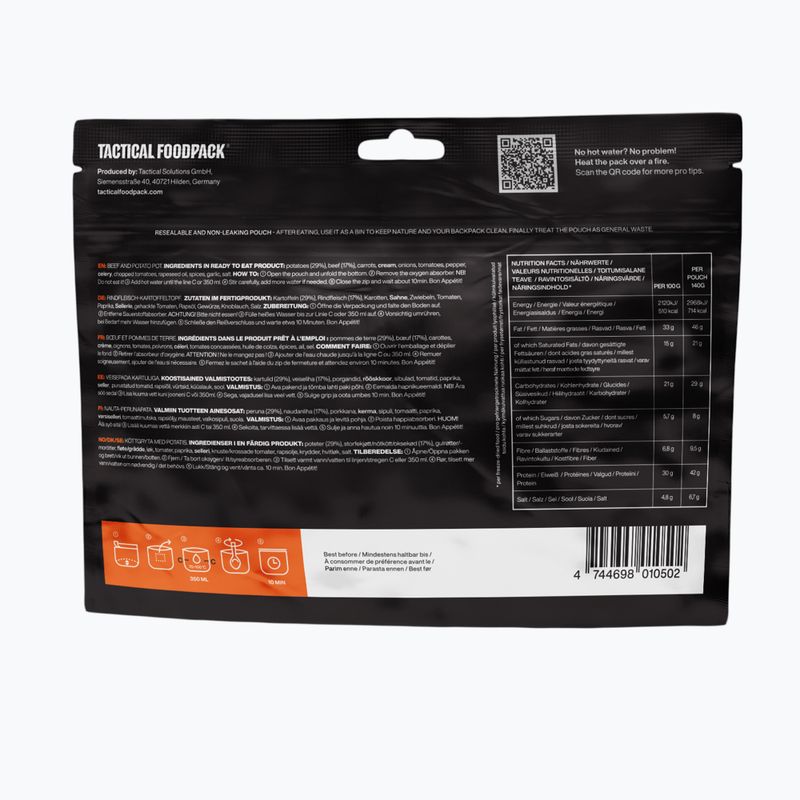Mrazem sušené potraviny Tactical Foodpack Beef and Potato Pot 140 g 3