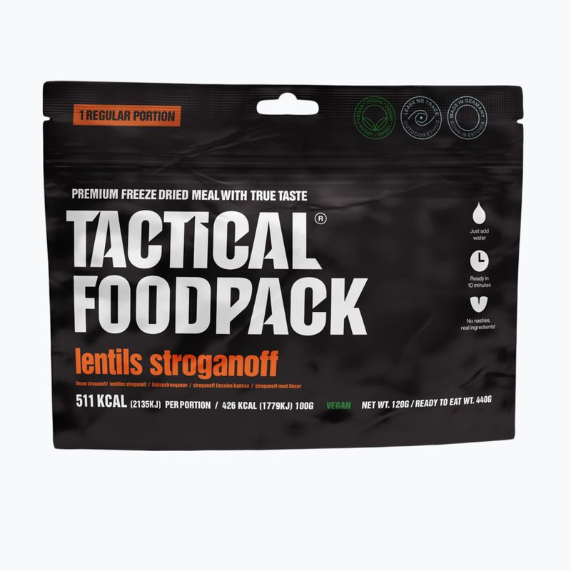Mrazem sušené potraviny Tactical Foodpack Lentils Strogonoff Vege 120 g 2