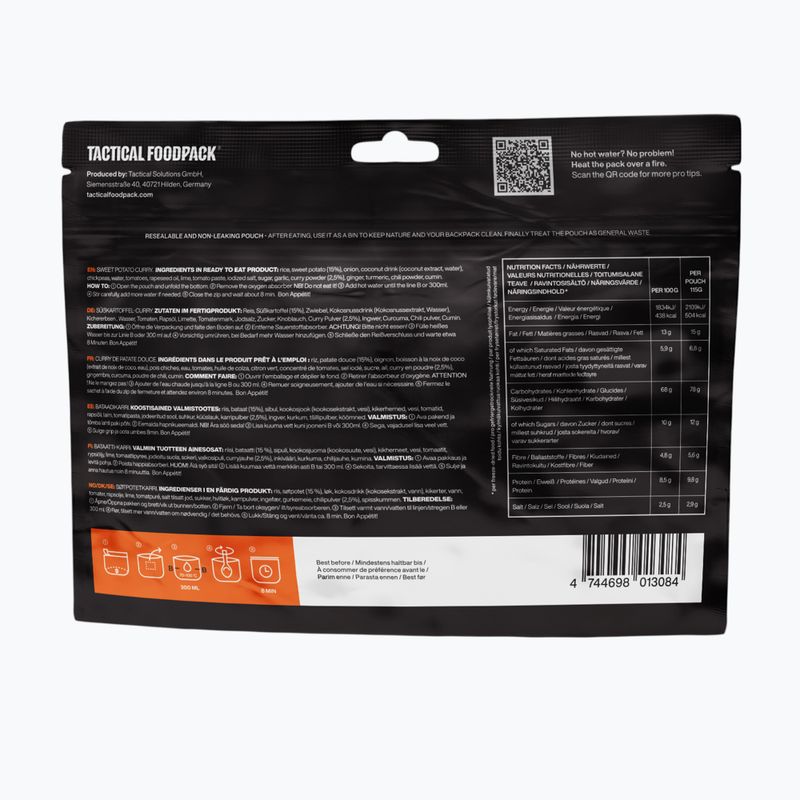Mrazem sušené potraviny Tactical Foodpack Sweet Potato Curry Vege 415 g 3