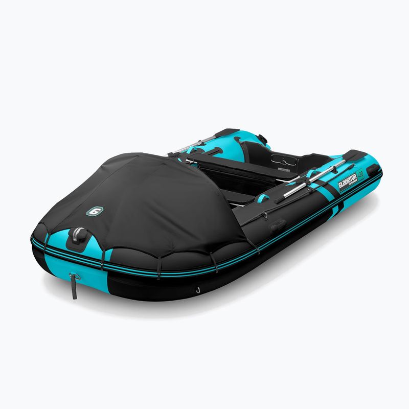 Člun pro 7 osob Gladiator C420 AL black/turquoise 4