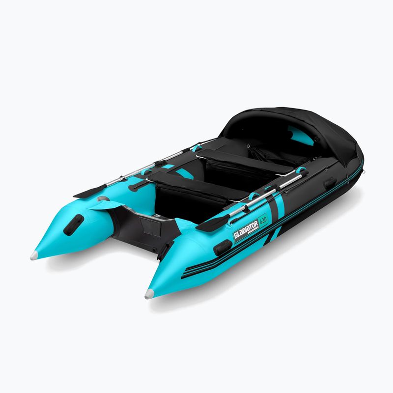 Sedmimístný člun Gladiator C420 AL black/turquoise 5