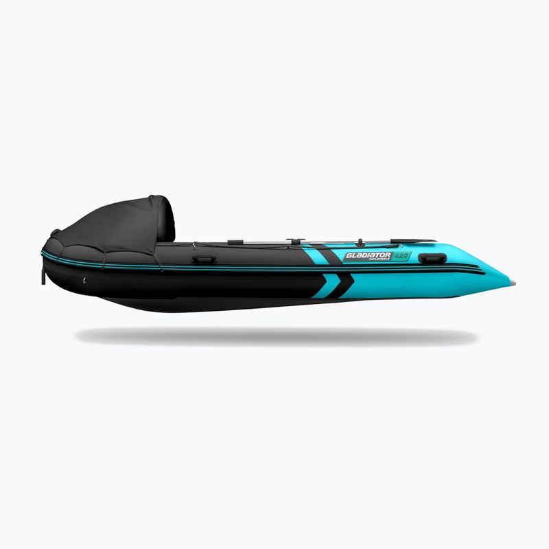 Člun pro 7 osob Gladiator C420 AL black/turquoise 9