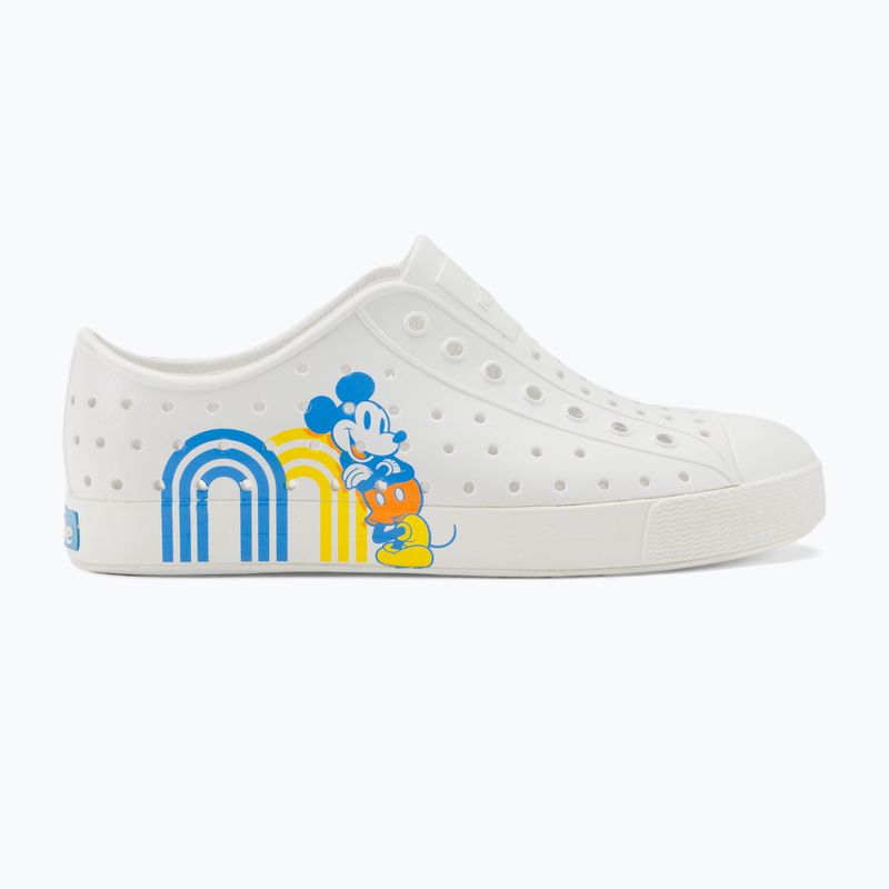 Native Jefferson Print Disney Jr dětské tenisky shell white/shell white/positive mickey 2