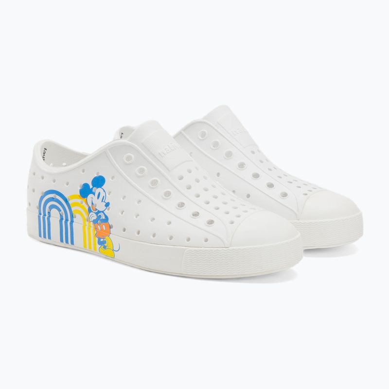 Native Jefferson Print Disney Jr dětské tenisky shell white/shell white/positive mickey 4