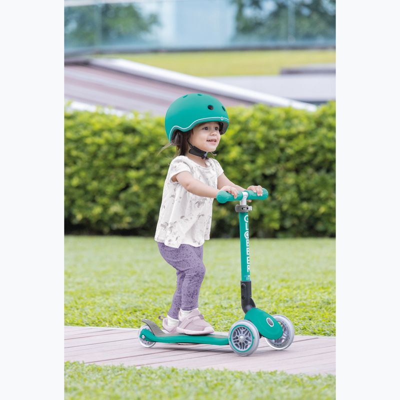Dětská koloběžka Globber Junior Foldable Lights dark emerald green 9