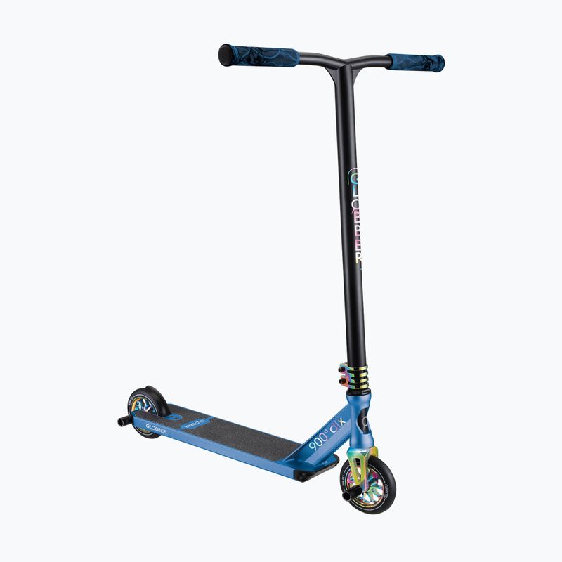 Dětská freestylová koloběžka Globber Stunt GS 900 Deluxe black/neochrome blue