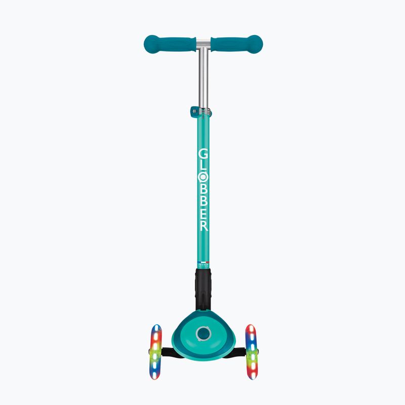 Dětská koloběžka Globber Primo Foldable Plus Lights dark emerald green 4