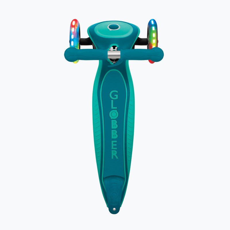 Dětská koloběžka Globber Primo Foldable Plus Lights dark emerald green 5