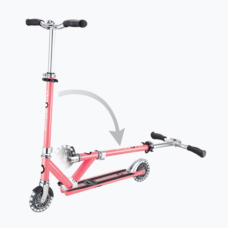 Dětská koloběžka Globber Flow Element Lights coral pink 6