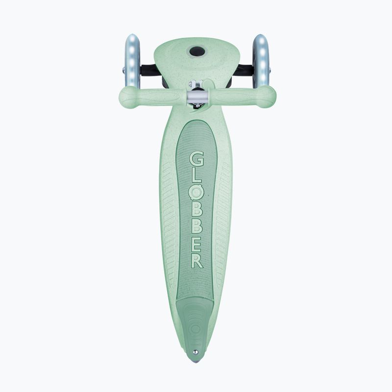 Dětská tříkolová koloběžka Globber Junior Primo Foldable Lights Eco pistachio 4