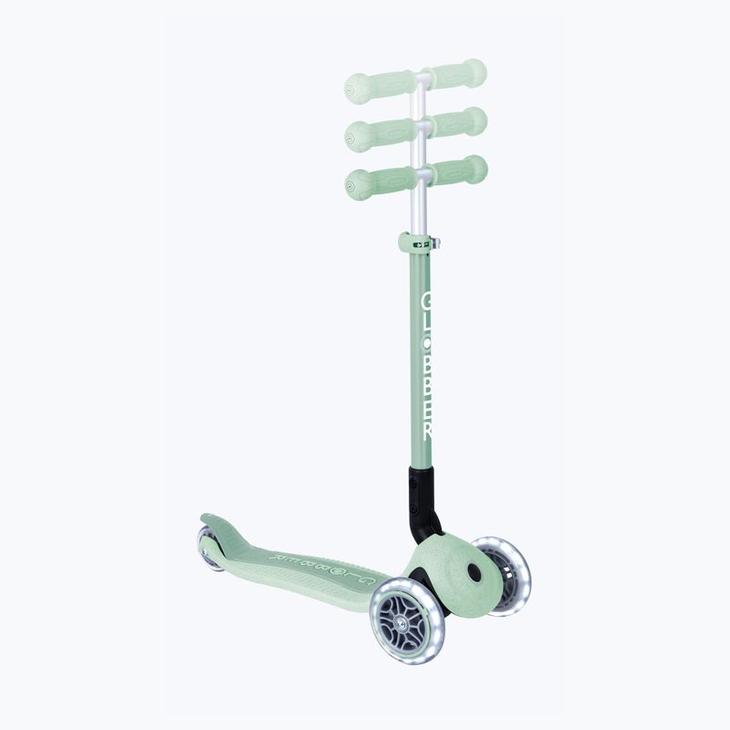Dětská tříkolová koloběžka Globber Junior Primo Foldable Lights Eco pistachio 8