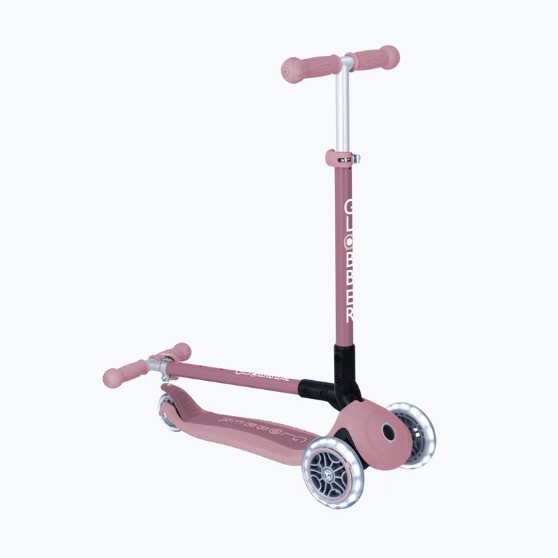Dětská tříkolová koloběžka Globber Junior Primo Foldable Lights Eco berry 7