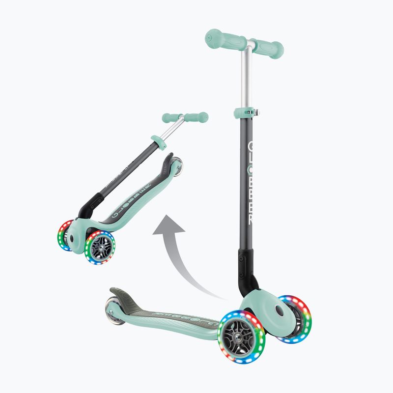 Dětská koloběžka Globber Primo Foldable Lights mint 6